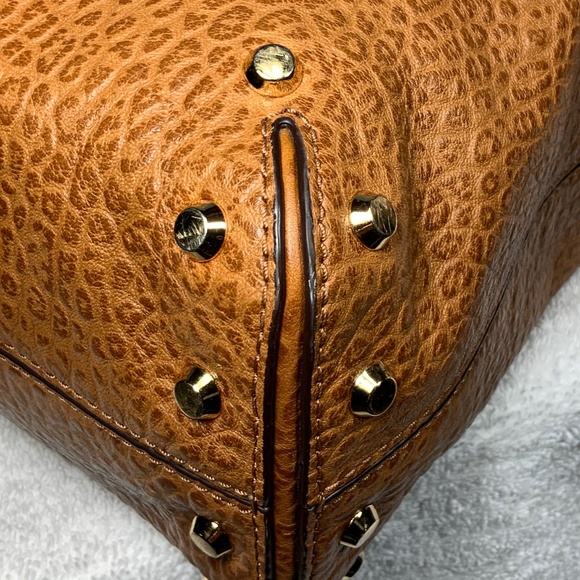 Michael Kors Studded Leather Carryall Tote Shoulder - Picture 11 of 16